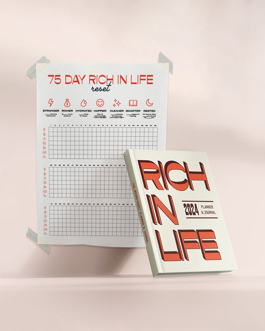 Rich In Life 2024 Planner & 75 Day Reset Bundle