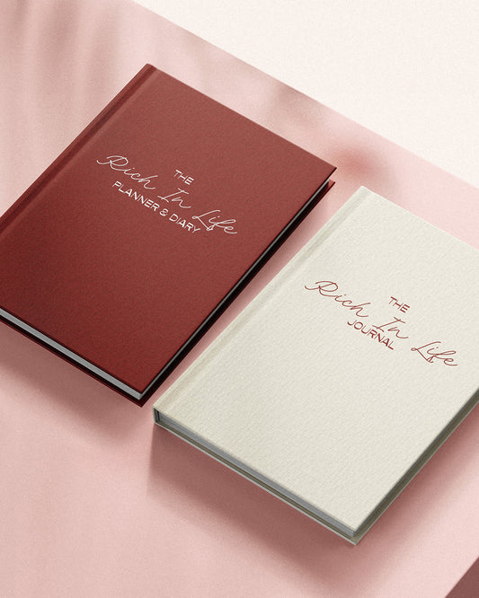 Rich In Life 2025 Diary & Planner + Journal Bundle