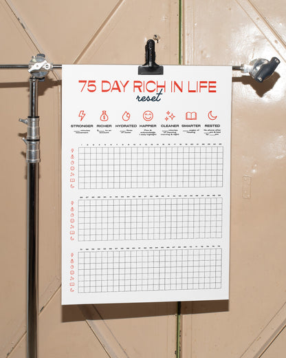 The Rich In Life 75 Day Reset [DIGITAL POSTER]