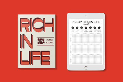 Rich In Life 2024 Planner & 75 Day Reset Bundle